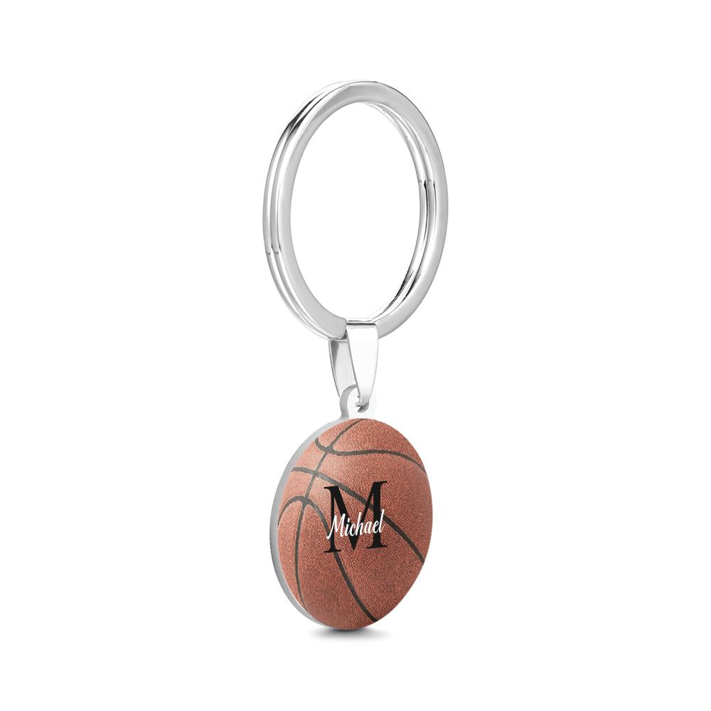 Personalized Basketball Keychain Custom Text Key Chains