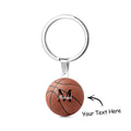 Personalized Basketball Keychain Custom Text Key Chains