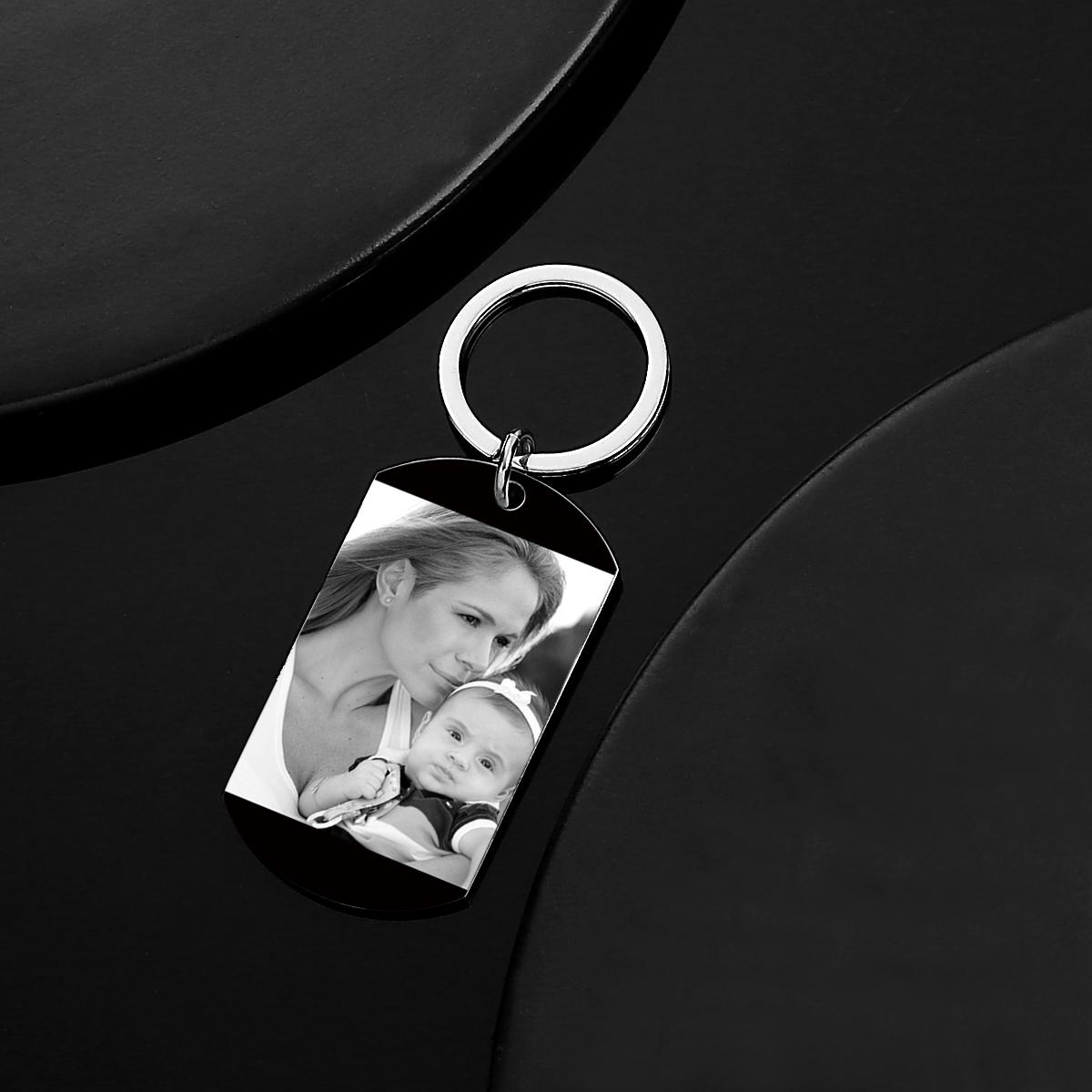 Custom Keychain Photo Calendar Keychain Tag Keychain Gift for Mother