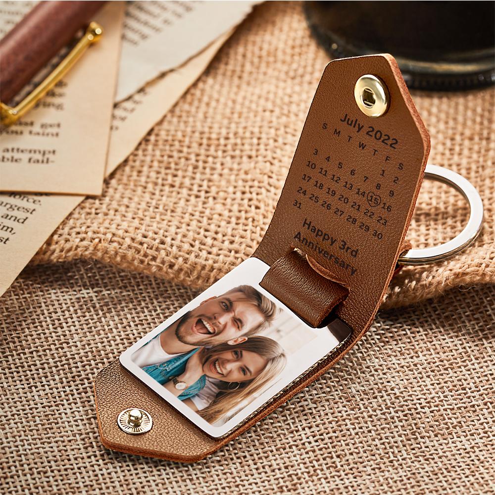 Drive Safe Custom Calendar Key Chains Unique Design Calendar Gift For Father