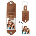 Personalized Anniversary Calendar Key Chains Drive Safe Engagement Date Calendar Gift Unique Design
