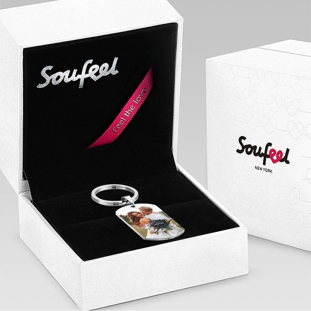 Custom Spotify Keychain with Picture, Custom Scannable Spotify Music Song Code Keychain Personalized Master Custom Picture Keychain