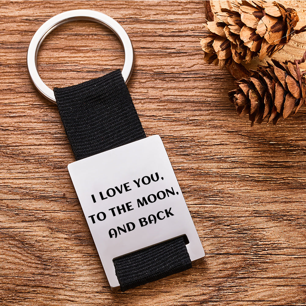 Custom Engraved Spotify Code Keychain Scannable Music Plaque Key Chain for Him