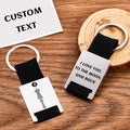 Custom Engraved Spotify Code Keychain Scannable Music Plaque Key Chain for Him