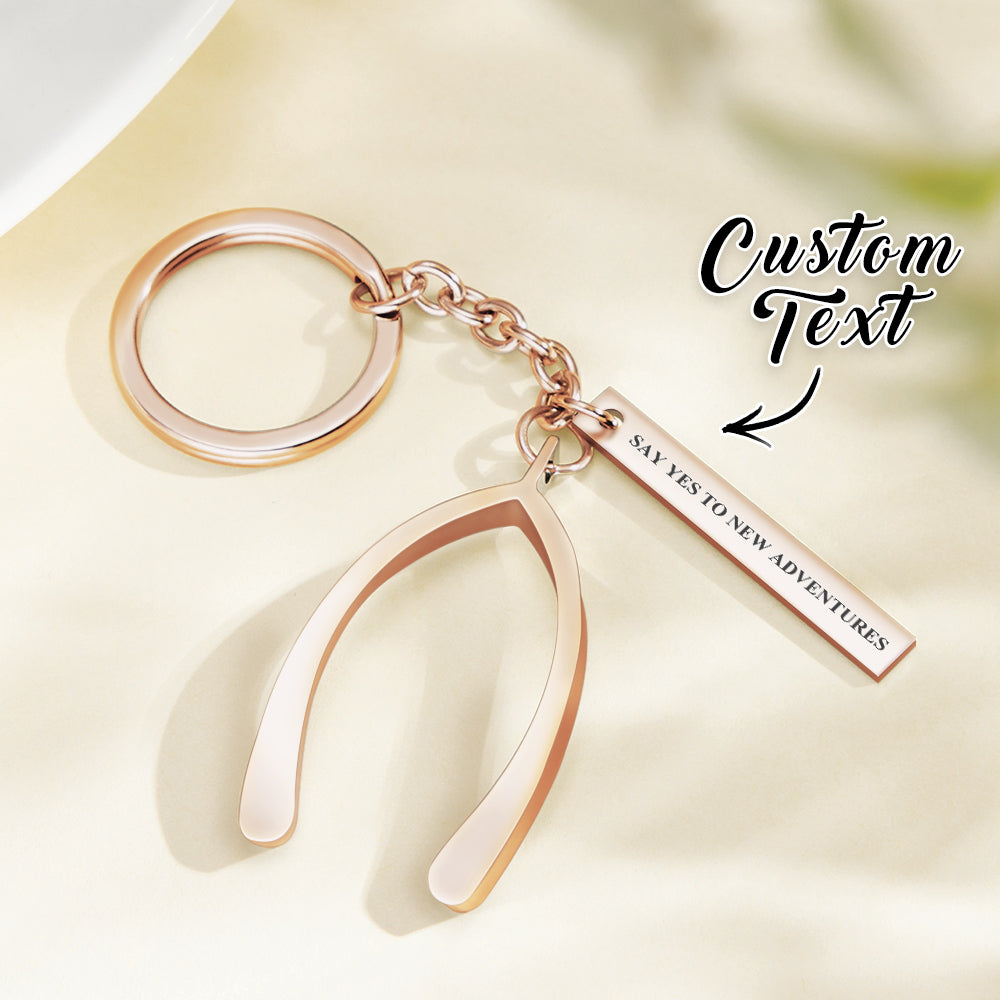 Personalized Engraved Key Chain Unique Custom Pendant Keychain Anniversary Gifts