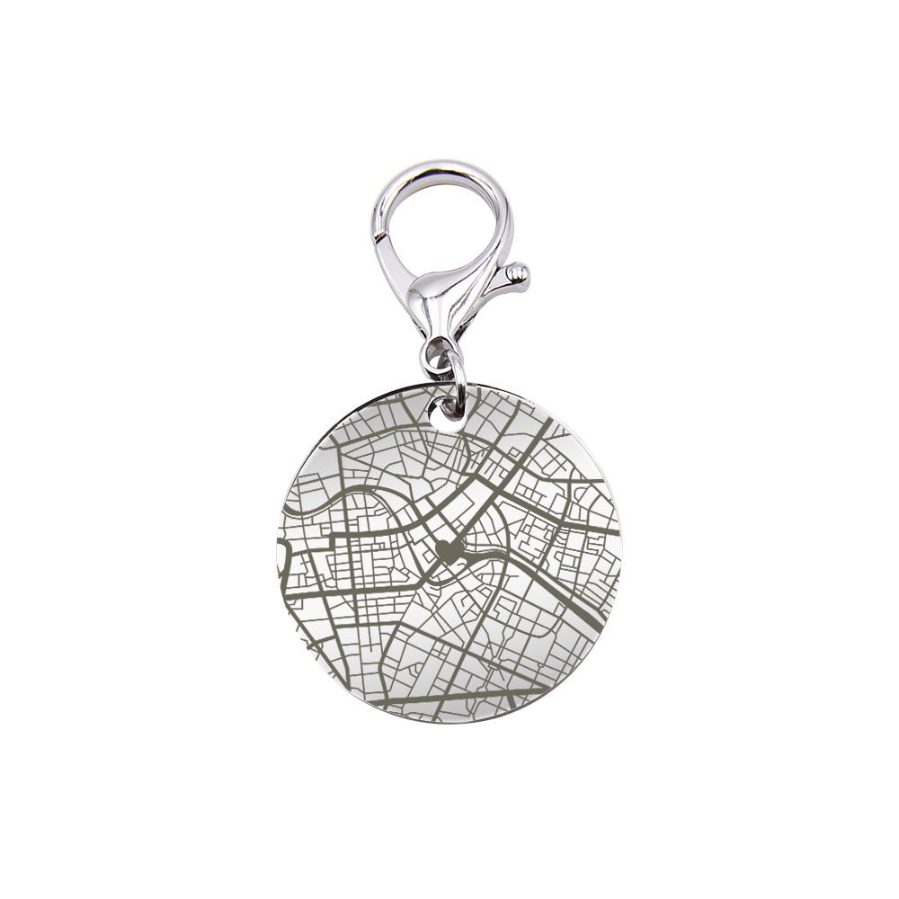 Personalized Map Keychain Custom Engraved Keychain Gifts for Him or Her