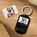 Custom Black Filter Classic Photo Calendar Keychain Unique Design Gift For Father's Day