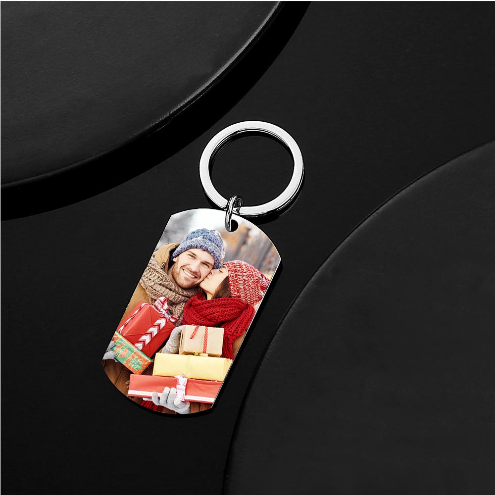 Custom Keychain Color Photo Calendar Keychain Tag Keychain Gift For Couples