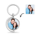 Custom Photo Keychain Whirling Simple Metal Gifts