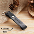 Custom Name Leather Keychain Personalised Rose Key Chain Memorial Gifts for Her