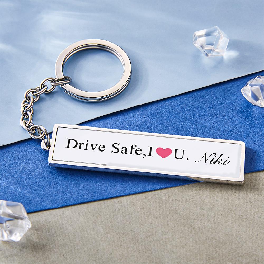 Custom Engraved Keychain Drive Safe Creative Gifts