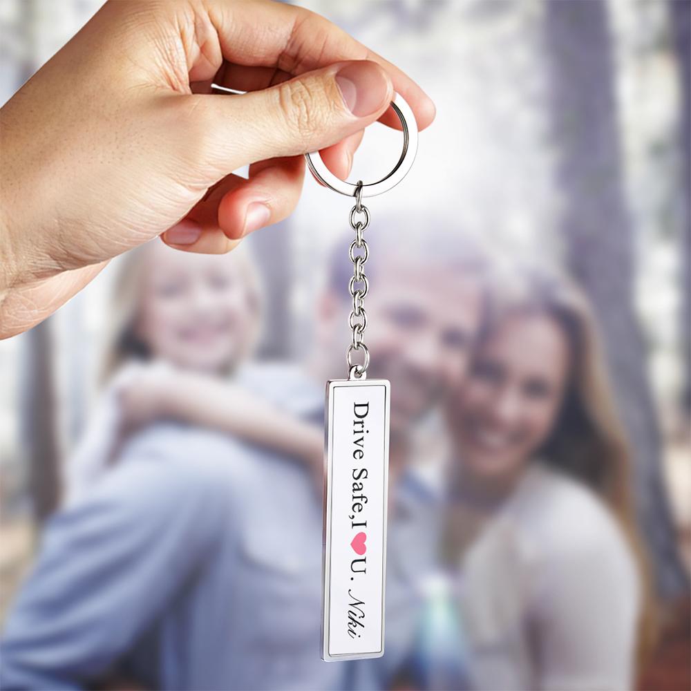 Custom Engraved Keychain Drive Safe Creative Gifts