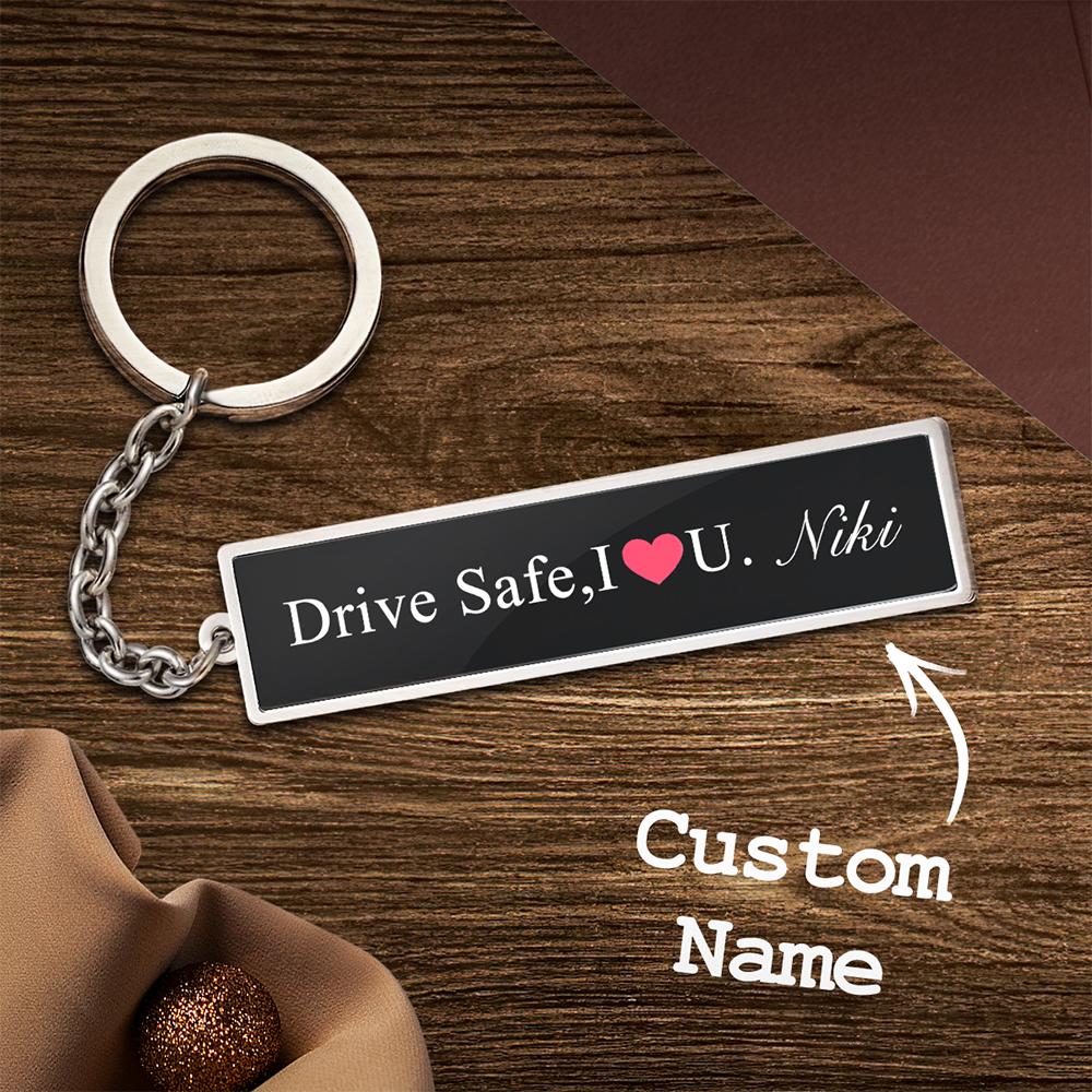 Custom Engraved Keychain Drive Safe Creative Gifts