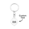 Custom Engraved Keychain Love Lock Metal Couple Gifts
