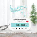 Scannable Music Code Keychain Music Favorite Song Keychain Song or Playlist