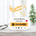 Scannable Spotify Code Keychain Spotify Favorite Song Engraved Keychain Gifts for Him