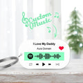 Scannable Spotify Code Keychain Spotify Favorite Song Engraved Keychain Memory Gifts for Him