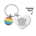 Custom LGBT Rainbow Gay & Lesbian Pride Keychain Pansexual Gifts