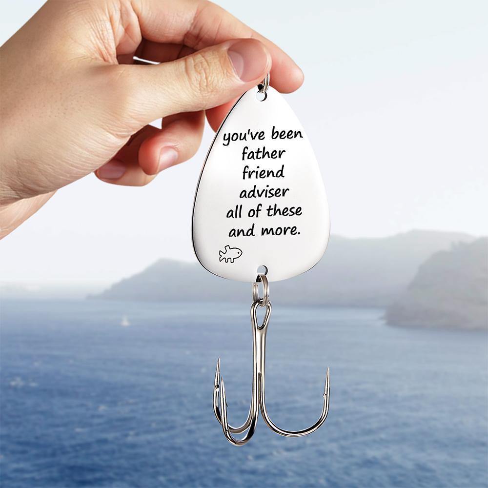 Engraved Fish Hook Shape For Fishman