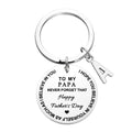 Custom Engraved Keychain Steel Memorial Gifts for Father
