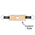 Date to Remember Keychain Pair Two Custom Engraved Keychains