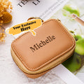 Custom Engraving  Lipstick Case With Mirror Keychains Perfect Gifts For Her