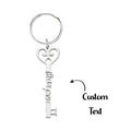 Custom Engraved Keychain Name Keychain Key Jewelry Gift for Men Women