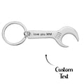Custom Engraved Keychain Wrench Bottle Opener Keychain Gift for Men