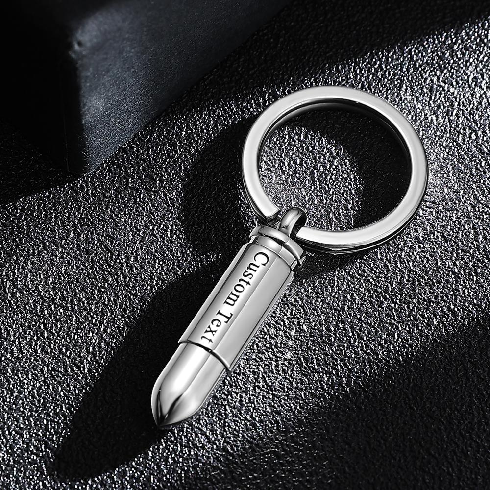 Custom Engraved Bullet Keychain for Children Christmas Gifts