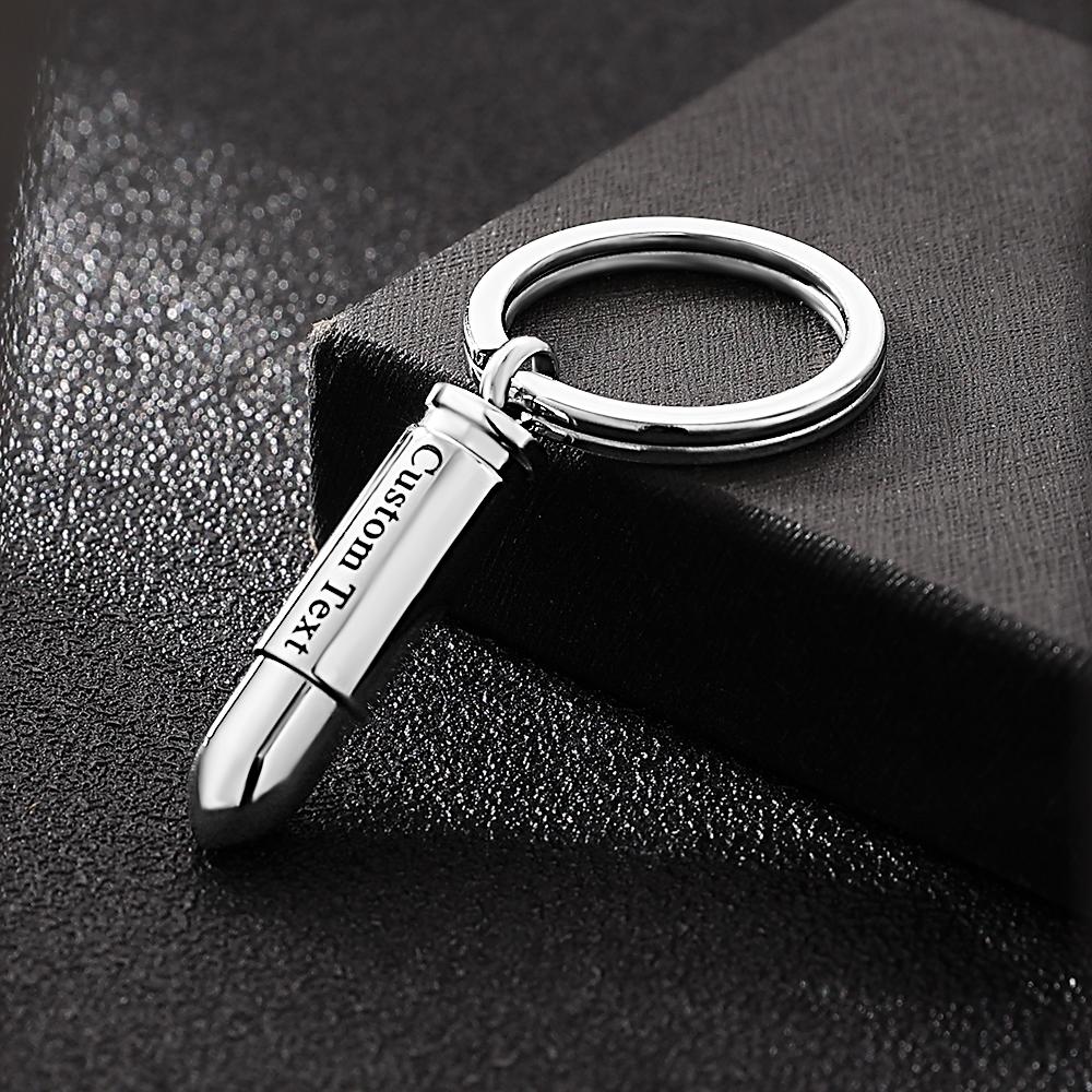Custom Engraved Bullet Keychain for Children Christmas Gifts