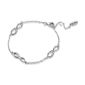 Infinity Love Silver Bracelet with Soufeel Crystal - Length Adjustable