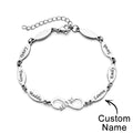 Personalized Mom Bracelet Charming Engraved Bracelet Mother's Day Gifts