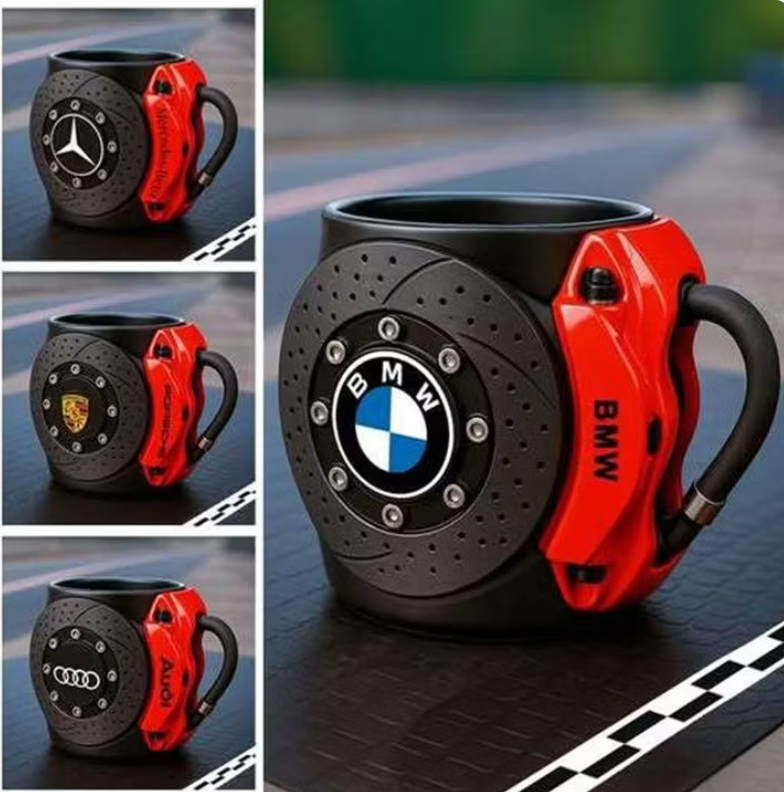 50%off- Most popular brake caliper mug with car logo
