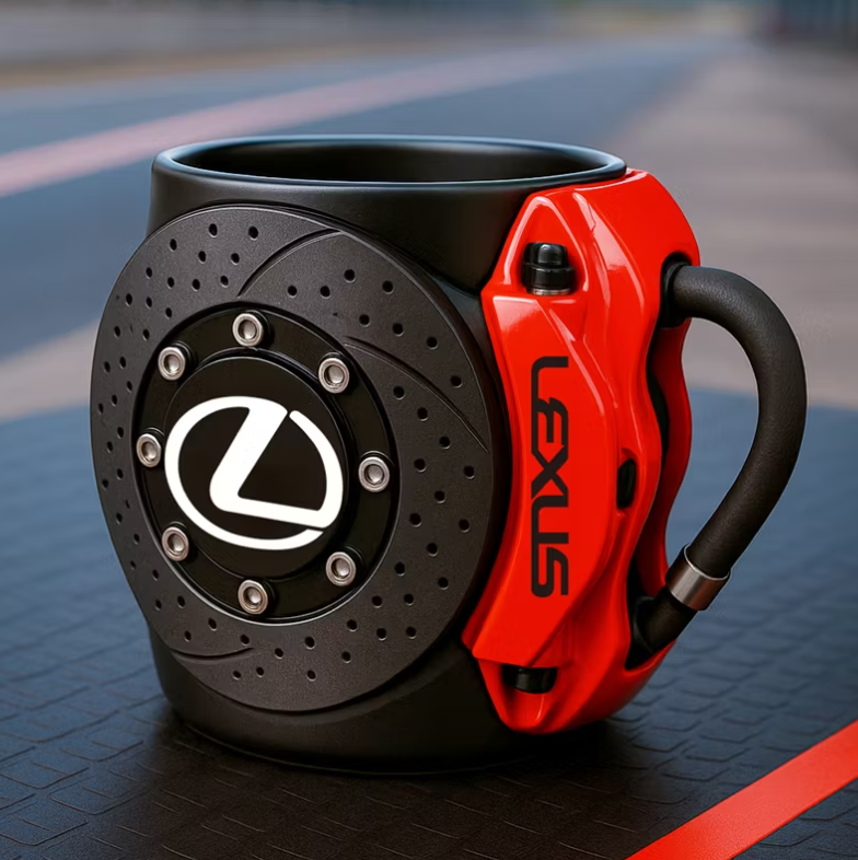 50%off- Most popular brake caliper mug with car logo