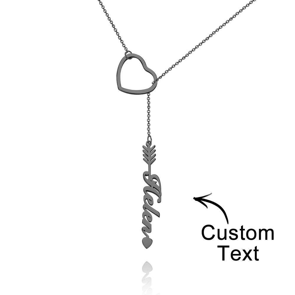 "Out Of Love" Personalized Name Necklace With Heart Perfect Gift for Birthdays Weddings