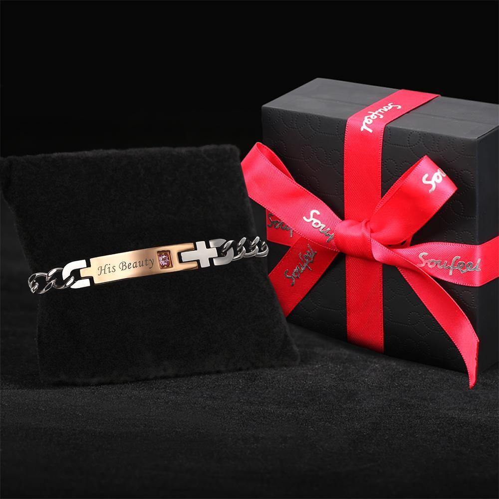 Name Bracelet Engraved Bracelet Your Beauty for Girlfriend/Wife
