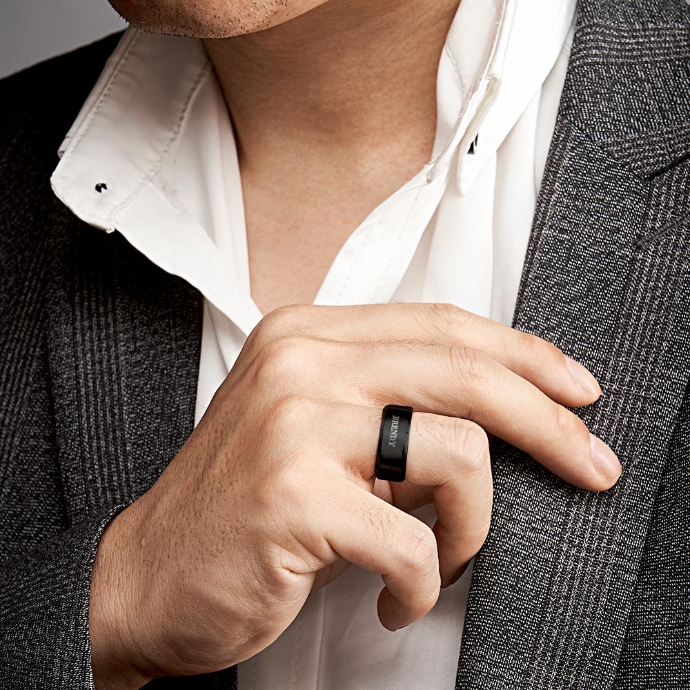 Personalized Name Ring Custom Engagement Ring Men's Personalized Ring