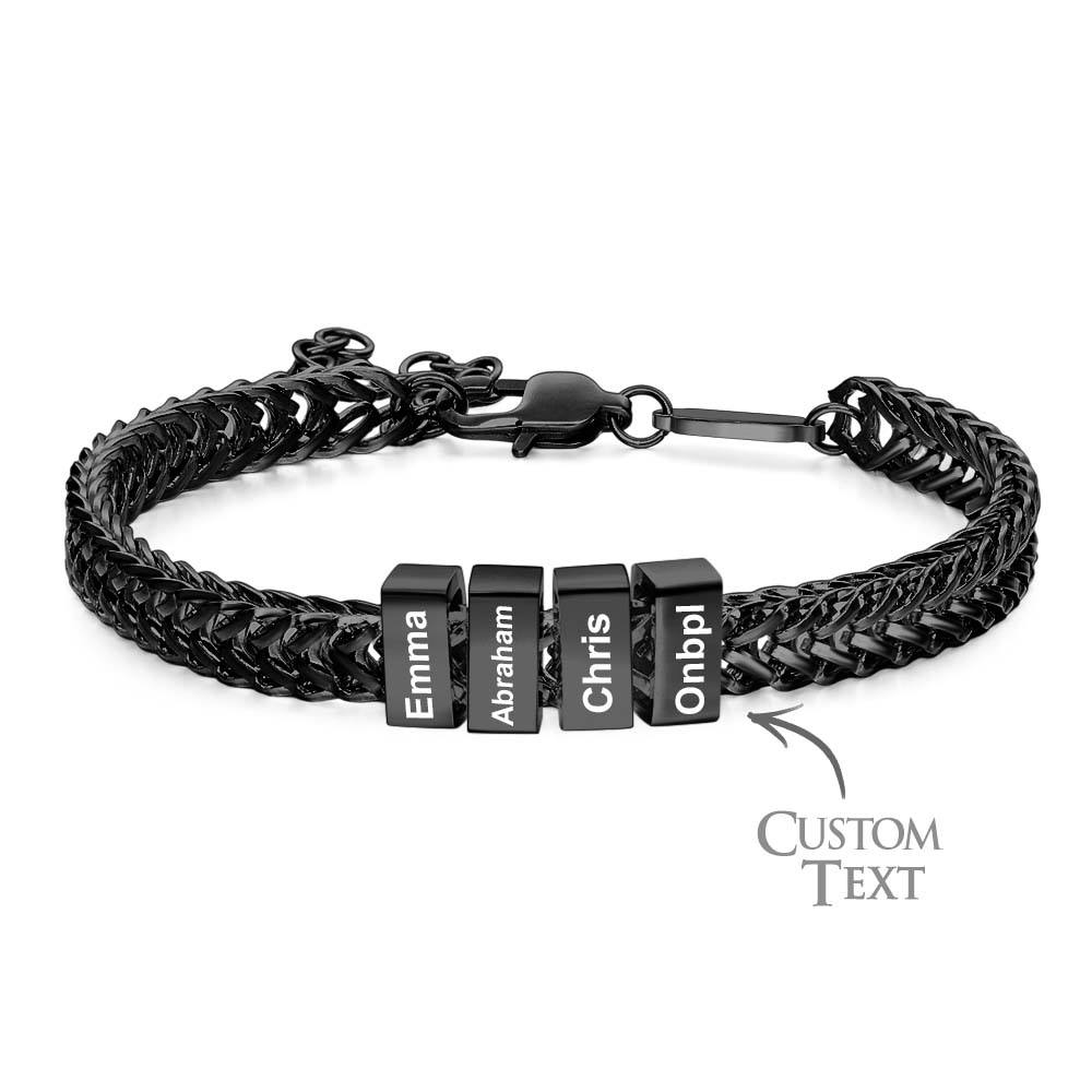 Custom Kids Name Bracelet Personalized Gifts for Dad