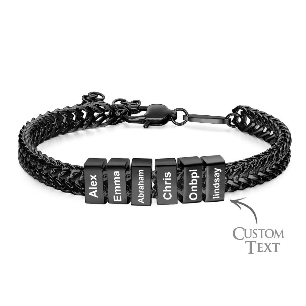 Custom Kids Name Bracelet Personalized Gifts for Dad