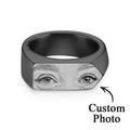 Eyes Engraved Ring Custom Engraved Ring Gift Unique Gift
