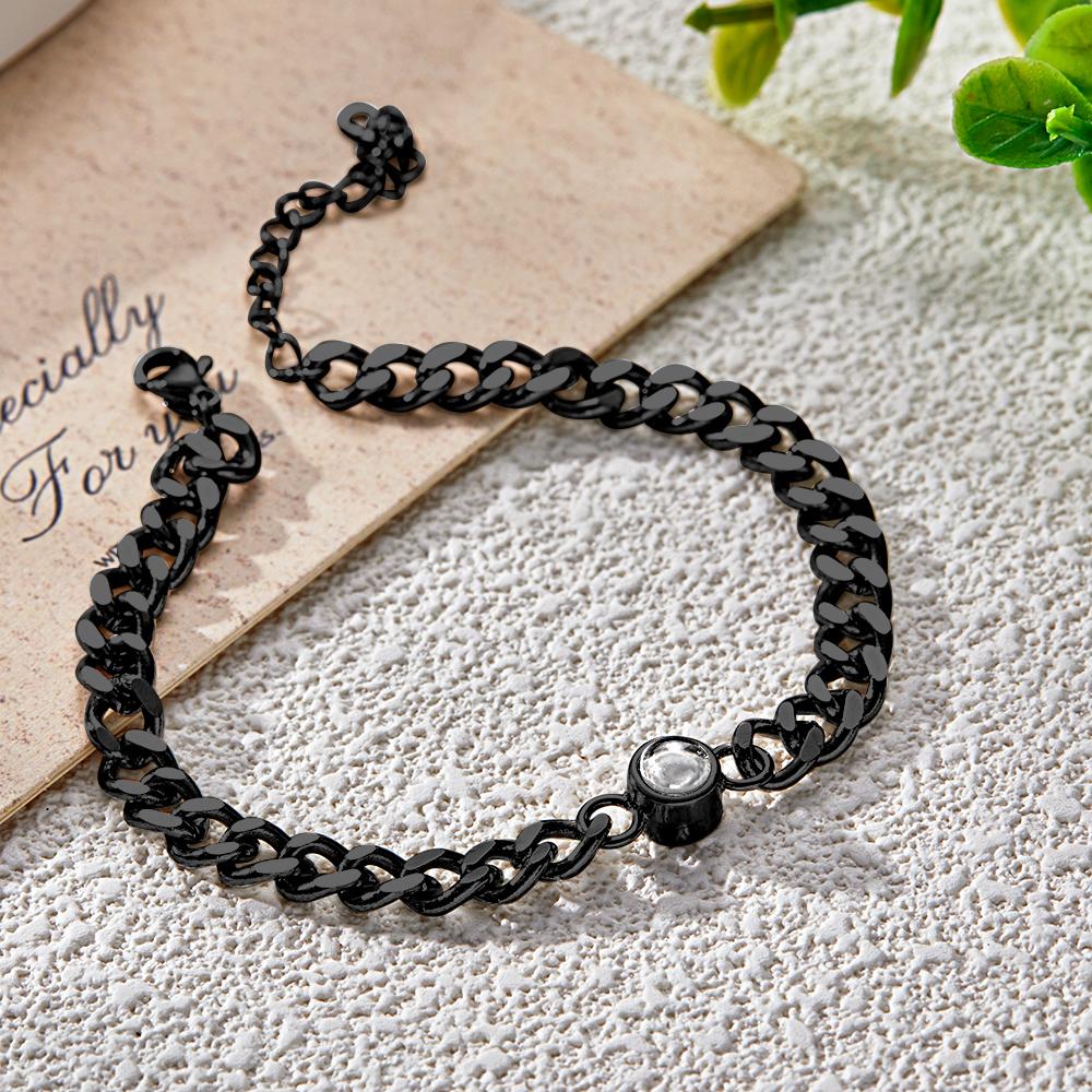 Custom Memorial Photo Projection Bracelet Vintage Bracelet Father's Day Gift