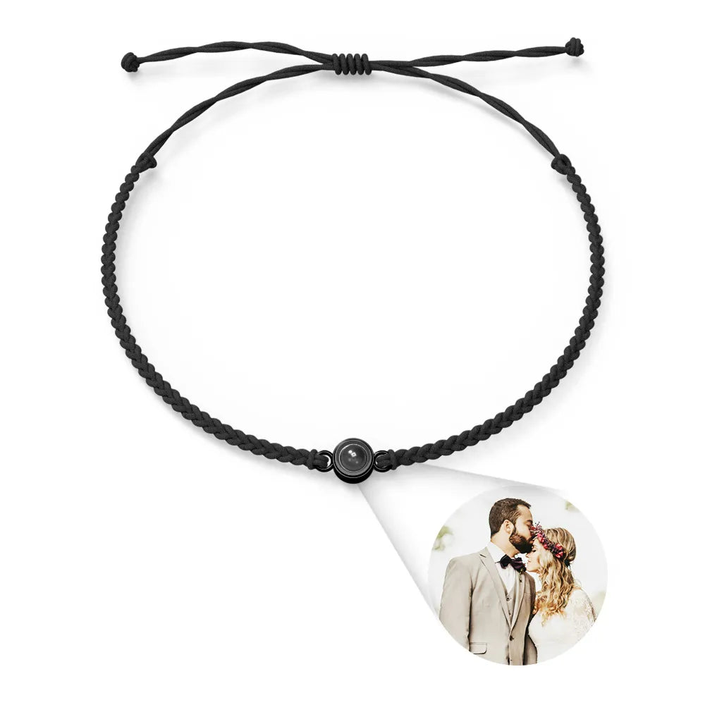 Projection Bracelets Stainless Steel Custom Projection Bracelets Woven Photo Bracelets Commemorative Gifts