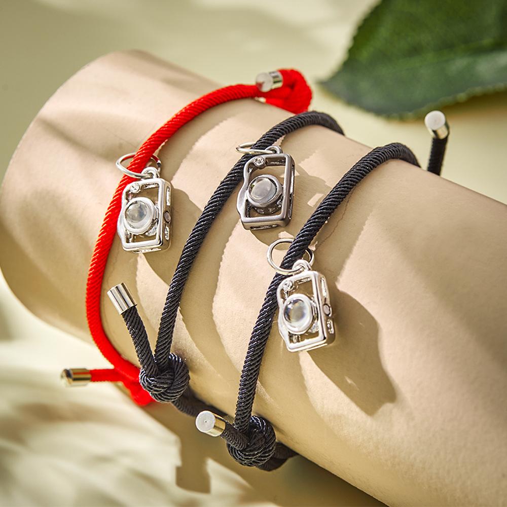 Custom Projection Photo Bracelet Creative Camera Couple Gifts