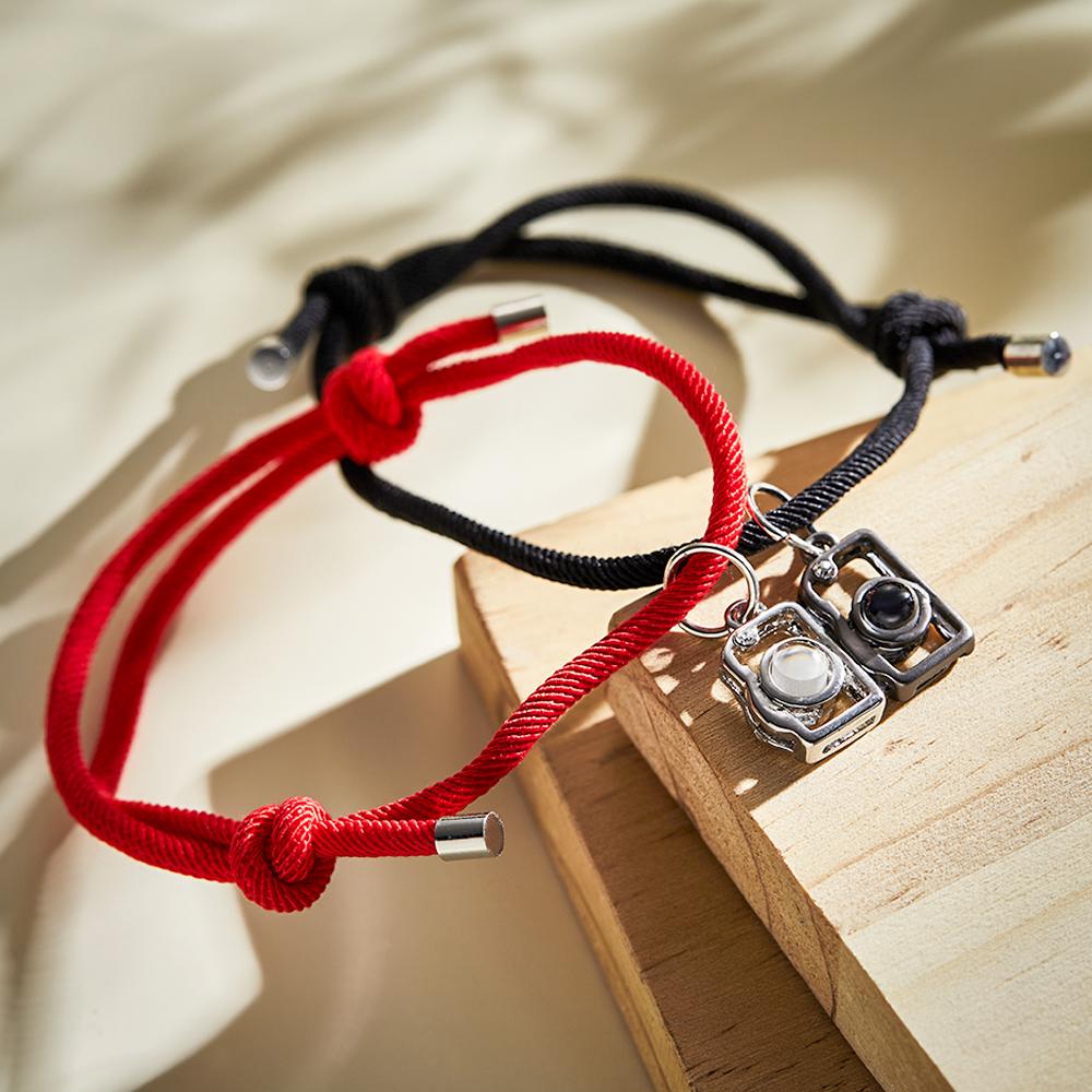 Custom Projection Photo Bracelet Creative Camera Couple Gifts