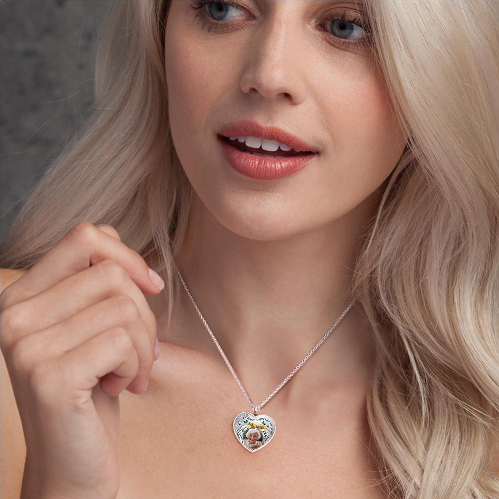 Custom Photo Necklace Angel Watches Over Me Creative Gifts