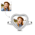 Heart Photo Ring Silver Best Friend
