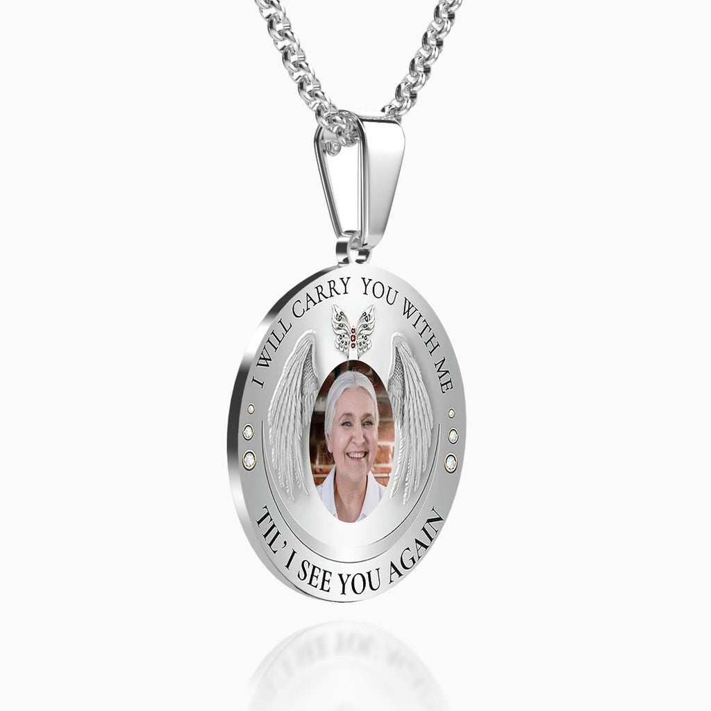 Custom Photo Necklace Vintage Commemorate Metal Gifts