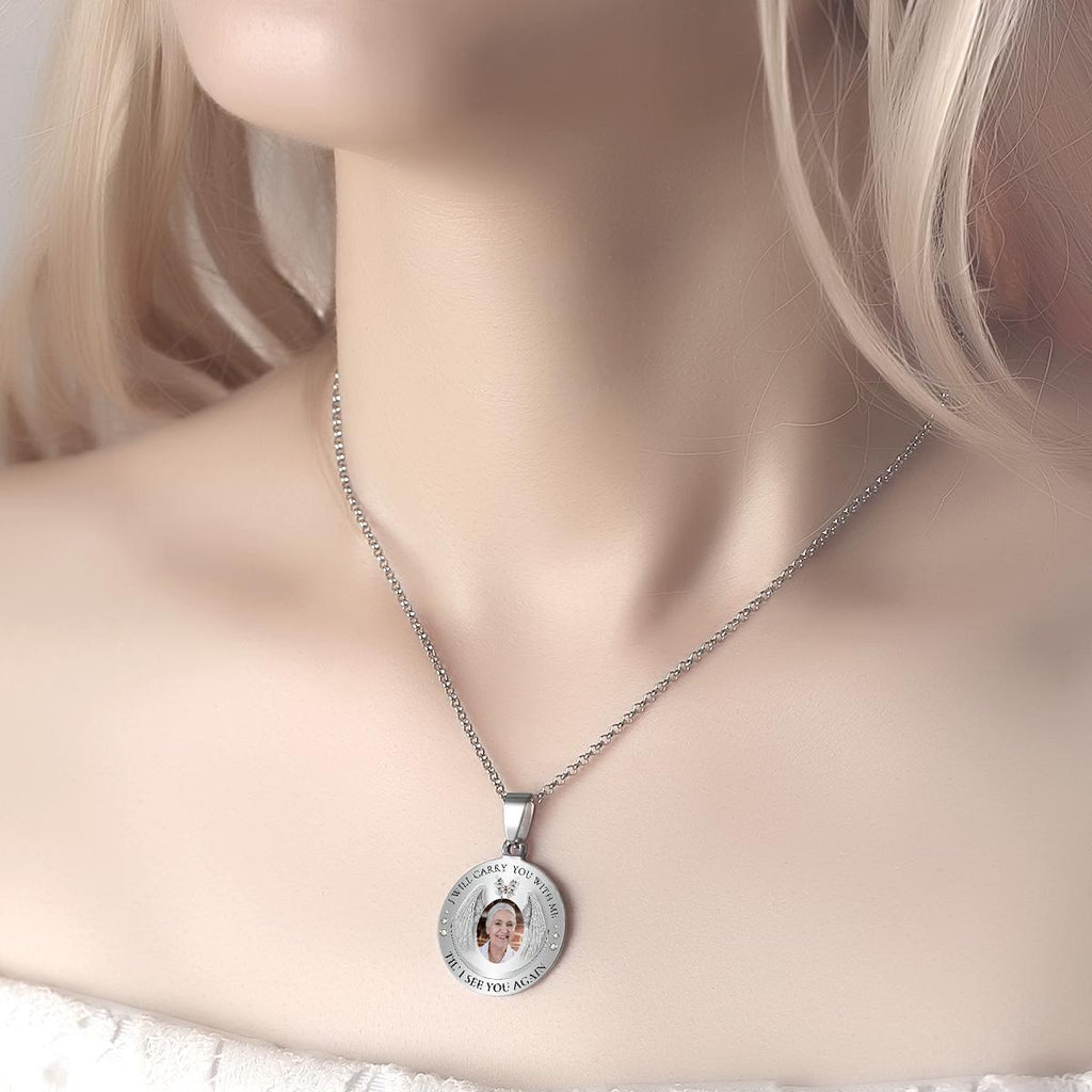 Custom Photo Necklace Vintage Commemorate Metal Gifts