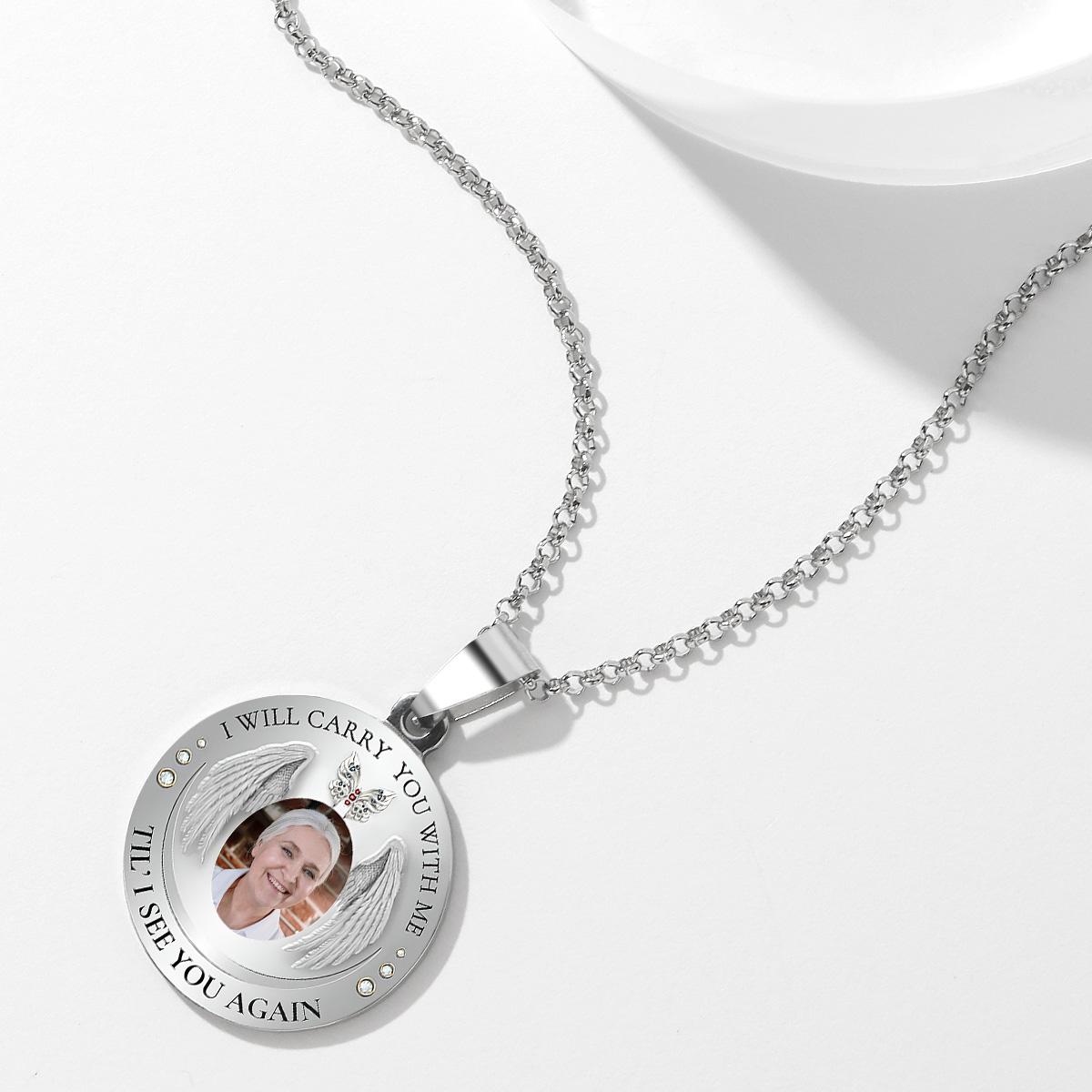 Custom Photo Necklace Vintage Commemorate Metal Gifts