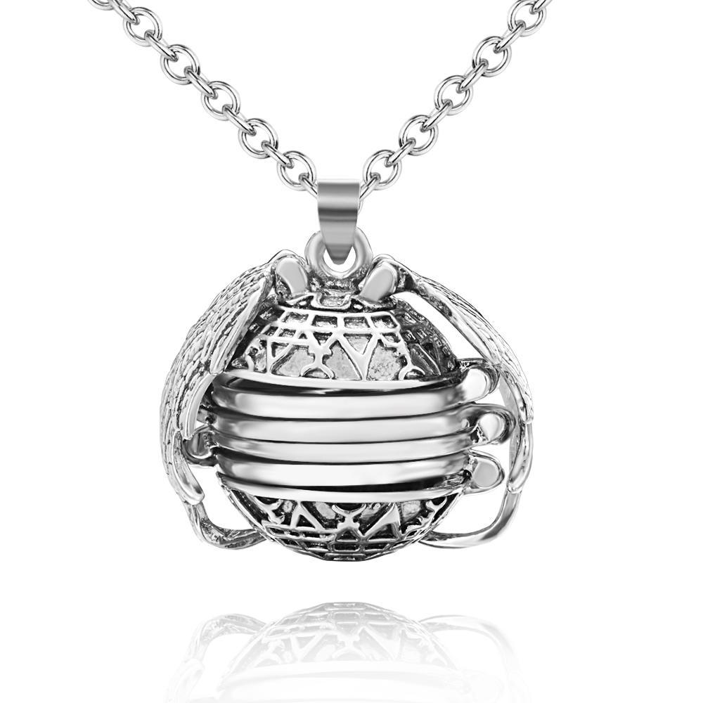 Photo Necklace Pendant Personalized Custom Photo Locket Frame Gifts For Women Girls Graduation Jewelry Antique Silver